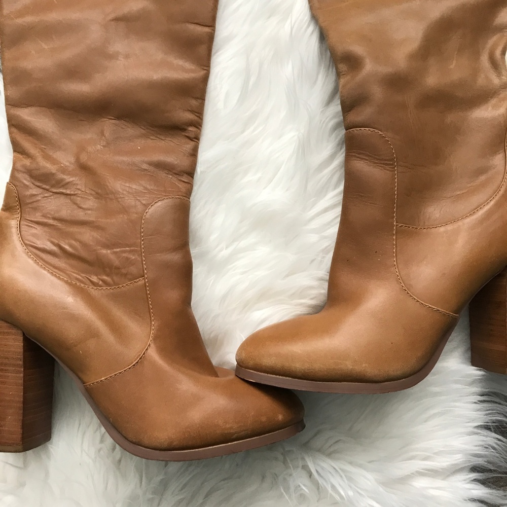 Kelsi Dagger 4" 'Willi' Knee High Leather Boots - Picture 4 of 8